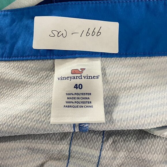 Vineyard Vines Peaks Island Board Shorts Bottom Men's Size 40 Striped SW-1666‎ - Picture 2 of 12